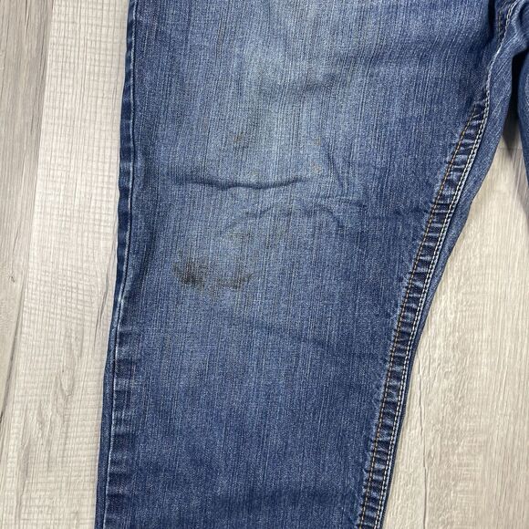 Ariat FR Jeans Mens 44X34 Blue M3 Loose Straight Denim Work Pants CAT 2 X - Picture 4 of 13